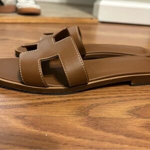 Hermes Brown Women's Sandals